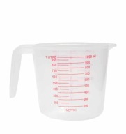 PLASTOVÁ ODMERKA S VÝtokovou hubicou a RÚČKOU 1000ML