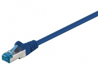 CAT 6A S/FTP LAN Patchcord kábel, modrý, 0,25 m