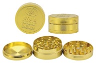 GOLD Discreet Metal Crusher Mlynček na sušenie byliniek tabak CBD 30 mm