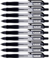 AUTOMATICKÉ guľôčkové pero 1mm čierne x10