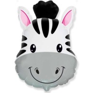 Fóliová BALÓNOVÁ hlava ZEBRA zoo SAFARI zvieratká