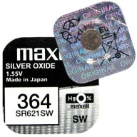 Batéria SR621SW 364 pre MAXELL Watch Silver Button 1 kus Originál