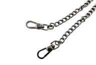 Retiazka na tašku 50 cm + 2 karabíny - oxidované