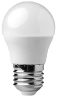 LED žiarovka, veľký závit E27 5W, neutrálna guľa