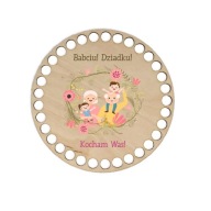 BSZ684-UV Podstavec košíka - potlač, kruh 15 cm - Den