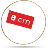 Kovový prsteň, lapač snov, ZLATÝ MATNÝ, 8 cm