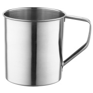 ĽAHKÝ NEREZOVÝ KOVOVÝ HRNČEK NA CAMPING DO KUCHYNE LEO 12CM 1,1L
