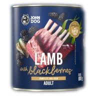 JOHN DOG BERRY DOSPELÝ JAHNIČIEK S ČUROVINY 800 G BEZOBRNINOVÉ MOKRÉ KRMIVO