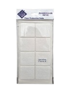 Plstené podložky na biele stoličky 5 x 5 cm - 8 ks.