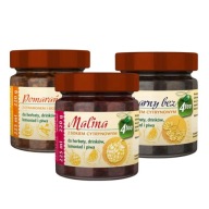 4 čajová súprava pomaranč so škoricou, bazou, malinou 3x225ml