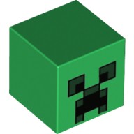LEGO 19729pb003 Minecraft Creeper Head New (1g)
