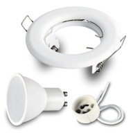 SET: Zápustné halogénové svietidlo + LED GU10 7W