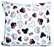 Obliečka na vankúšik Minnie Mouse Mini Mickey 40x40 biela bavlna pre dieťa Jasiek