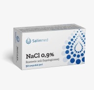 Salinmed Fyziologický fyziologický roztok 0,9% NaCl 50amp x 5ml