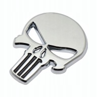 Nálepka 3D EMBLEM PUNISHER lebky
