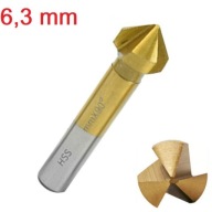 Záhlbová fréza, HSS fazeta, 6,3 mm, 90 stupňov