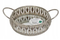 STRIEBORNÝ ZRKADLOVÝ PODANÍK S RÚČKAMI, MALÝ