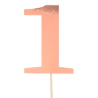 Ozdoba na narodeninovú tortu Rose Gold Dekorácia číslo 1