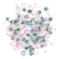 Dúhové flitre na konfety 15 g mix MERMAID