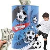 KOVOVÁ KANZIČKA BANKOVKY FUTBAL XXL DARČEK