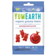 YumEarth Jelly Bears Ovocie granátové jablko ECO 50g