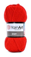 Priadza YarnArt Baby - 156 - ohnivo červená