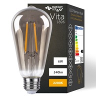 E27 LED FILAMENT EDISON RETRO DEKORATÍVNA 6W žiarovka