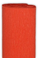 Krimpovaný hodvábny papier - červený, 50 x 200 cm