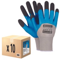 PRACOVNÉ RUKAVICE HRUBÉ PENOVÉ LATEXOVÉ rukavice duoair verken 8 M 10 párov