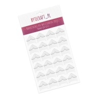 DIY album rohy na fotky, list, 24 ks, BIELY