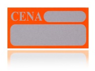 KARTÓNOVÉ ETIKETY ETIKETY CENA 4x8 CM 100KS