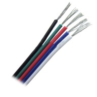 DRÔTOVÝ KÁBEL PRE RGBW LED PÁS 12V 5x0,35mm² 1mb