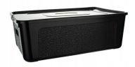 Plastová nádoba s vekom MULTIBOX 11 litrov čierna 39x26x13,4cm