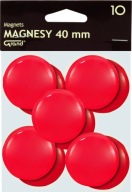 Veľký magnet 40mm 10ks červený