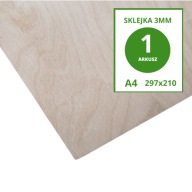 Preglejka pre 3mm laser, formát A4 - 1ks