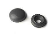 Rozeta 14,5mm Skrutkovací uzáver 100ks TMAVO SIVÁ