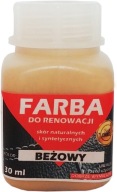 RENOVÁCIA KOŽENÉHO ČALÚNENIA FARBA BÉŽOVÝ LAK 30ml