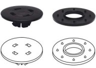 okrúhle zarážky klipu pre FIAT ALFA LANCIA (6 mm)