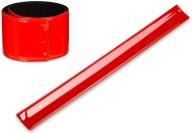 REFLEXNÝ SAMOUPÍNACÍ PÁSOK NA PAŽU A RUKU RED FLOCK PREMIUM