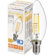 E14 LED SVIEČKOVÁ Žiarovka 4W=40W Vlákno 470lm 360° Dekoratívne bez blikania