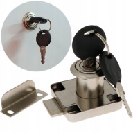 Štvorcový nábytkový LOCK 40 x 40 mm na skrinky, písacie stoly, zásuvky + 2 kľúče