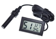 689 Elektronický teplomer LCD sonda vlhkomer 1m