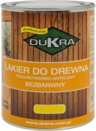 Dukra bezfarebný lak na drevo 250ml POLOMATNÝ