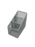 Pen&GO Slanted stolový organizér PG3314 sieťovaný organizér peračník Silver
