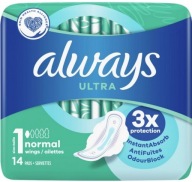 Always Ultra hygienické vložky 14ks Normal with Wings!