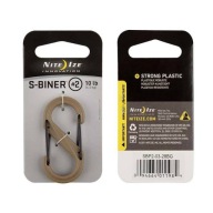 Nite Ize – S-Biner #2 Plastic Black Gate – Coyote – SBP2-03-28BG