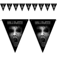 girlanda PAPIER BANNER VLAJKY duch HALLOWEEN