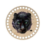 BSZ692-UV Podstavec košíka, kruh 15cm - čierny panter