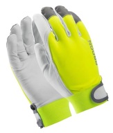 HOBBY REFLEX ARD Kožené pracovné rukavice Reflexné Hi-Vis EN388 10