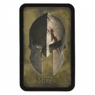 Nášivka na prilbu SPARTAN suchý zips M-Tac zelená/čierna